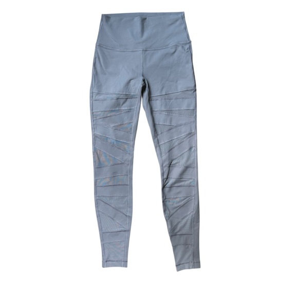 Lululemon Wunder Under Pant (High-Rise) *Tech Mesh 28" Dark Chrome Leggings 6 - Picture 3 of 11